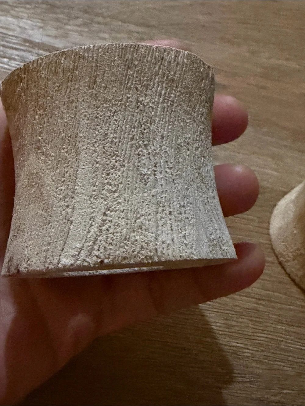 Neutral Natural Wood Napkin Rings - Set of 2